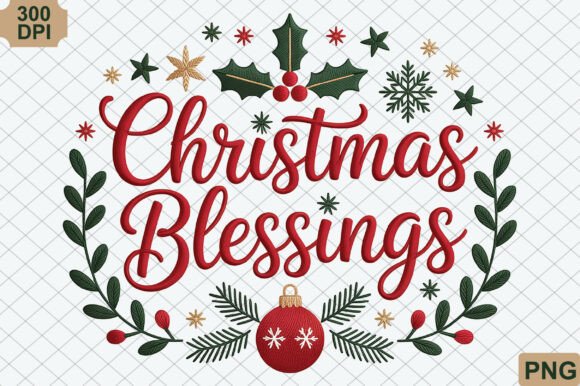 Christmas Blessings, Christmas PNG Illustrations Review