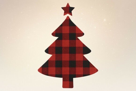 Christmas Plaid Tree PNG Clipart Review