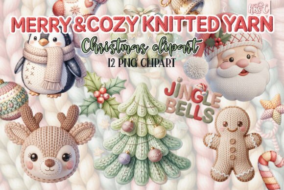 Cozy Merry Christmas Yarn Clipart: A Crafter’s Review of Festive Illustrations