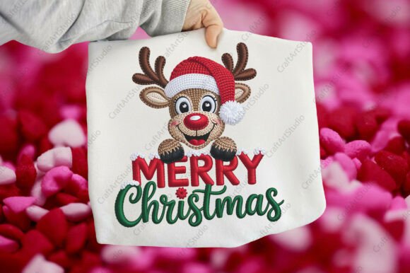 Crochet Christmas Reindeer Cute PNG Illustrations Review