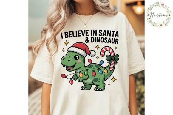 Dinosaur Santa Christmas PNG Clipart in Illustrations