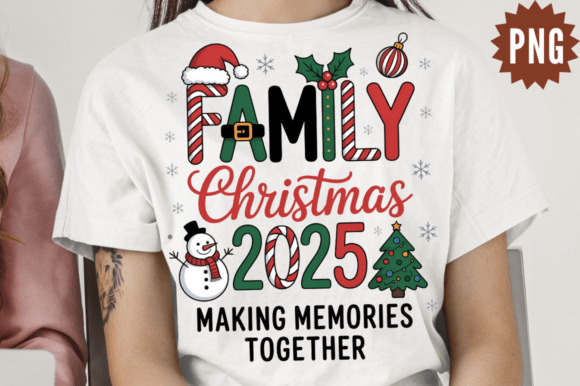 Family Christmas 2025 Keepsake PNG Design Review