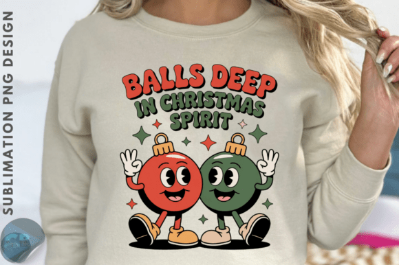 Funny Balls Deep in Christmas PNG Design: A Brand Designer’s Review for Illustrations