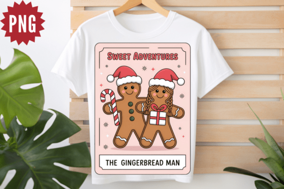 Gingerbread Man Christmas Tarot Card PNG