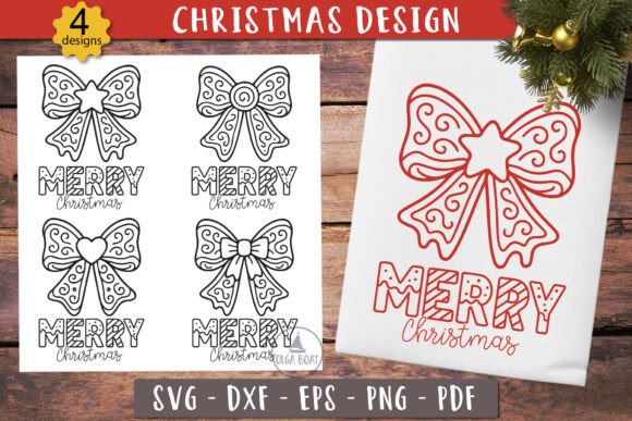 Merry Christmas Gingerbread Bow SVG: A Review for Illustrations and Digital Sellers