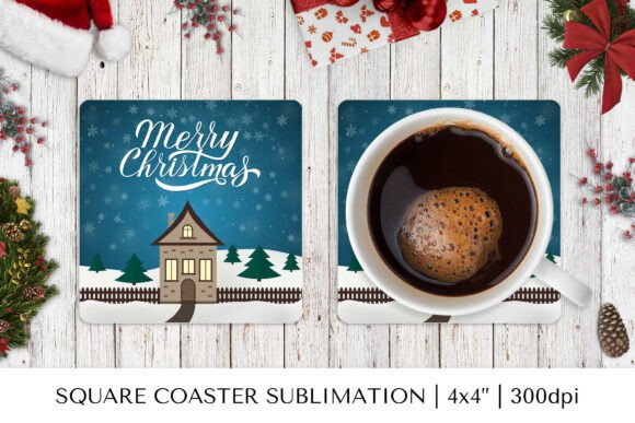 Merry Christmas Square Coaster Sublimati: A Designer’s Review for Local Branding
