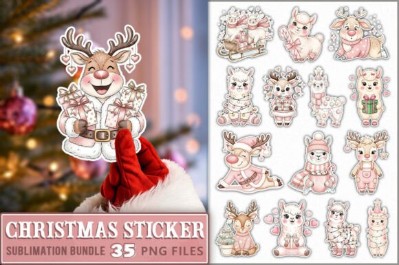 Pink Christmas Sticker PNG: A Practical Review for Illustrations and Digital Sellers