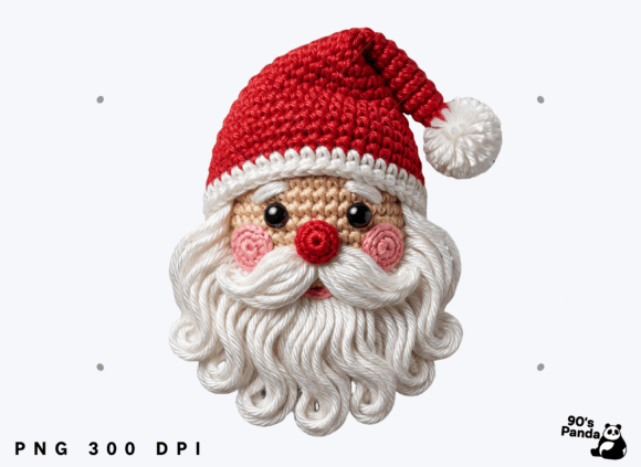 Yarn Crochet Christmas Santa PNG: A Review for Illustrations and Blog Graphics